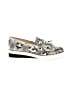 Shoedazzle Animal Print Ivory Flats Size 9 - photo 1