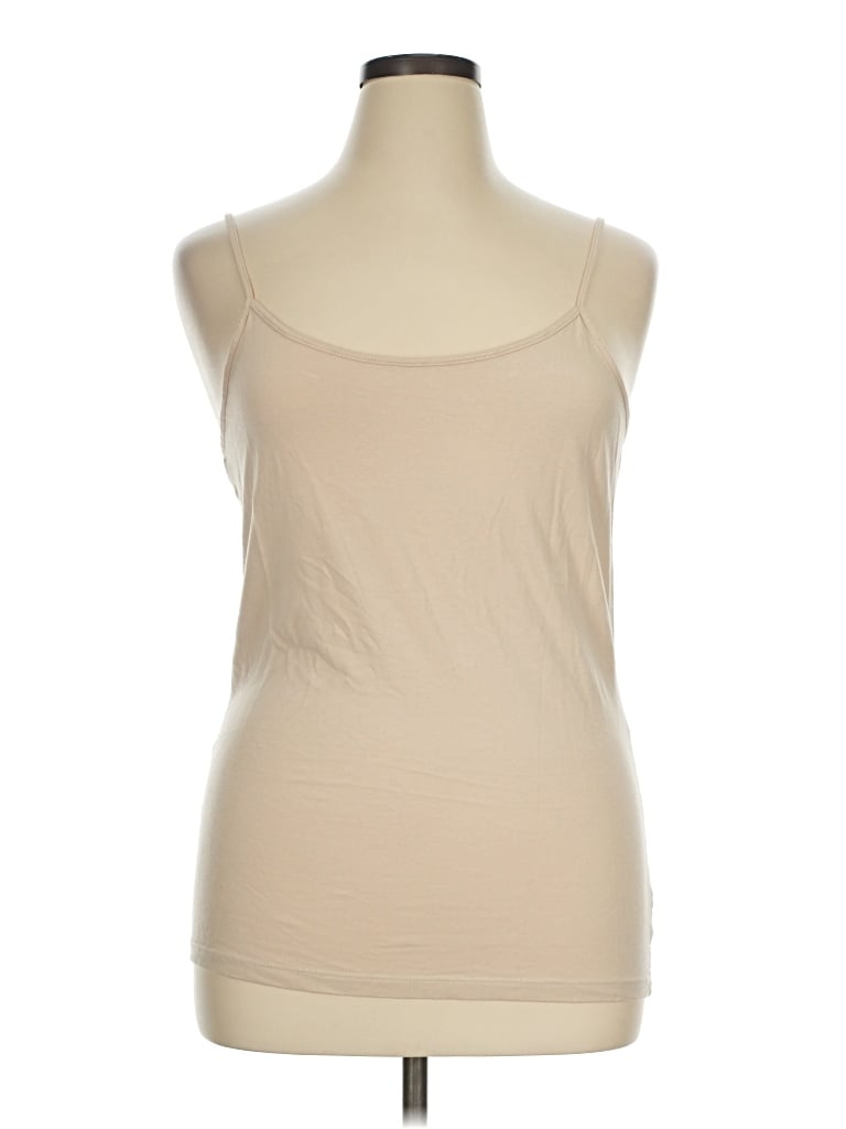 Pre-owned Time And Tru Tank Top Tan Strapless Neckline Tops