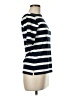 Next 100% Tencel Stripes Black Short Sleeve Turtleneck Size 6 - photo 4