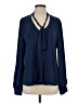 Tahari 100% Polyester Blue Long Sleeve Blouse Size 0 - photo 1