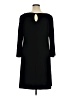 Luxology Solid Black Casual Dress Size XL - photo 2