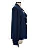 Tahari 100% Polyester Blue Long Sleeve Blouse Size 0 - photo 4