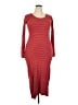 Peruvian Connection Stripes Red Casual Dress Size 18 - photo 1
