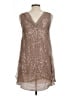 Doki Geki 100% Polyester Stars Brown Cocktail Dress Size L - photo 2