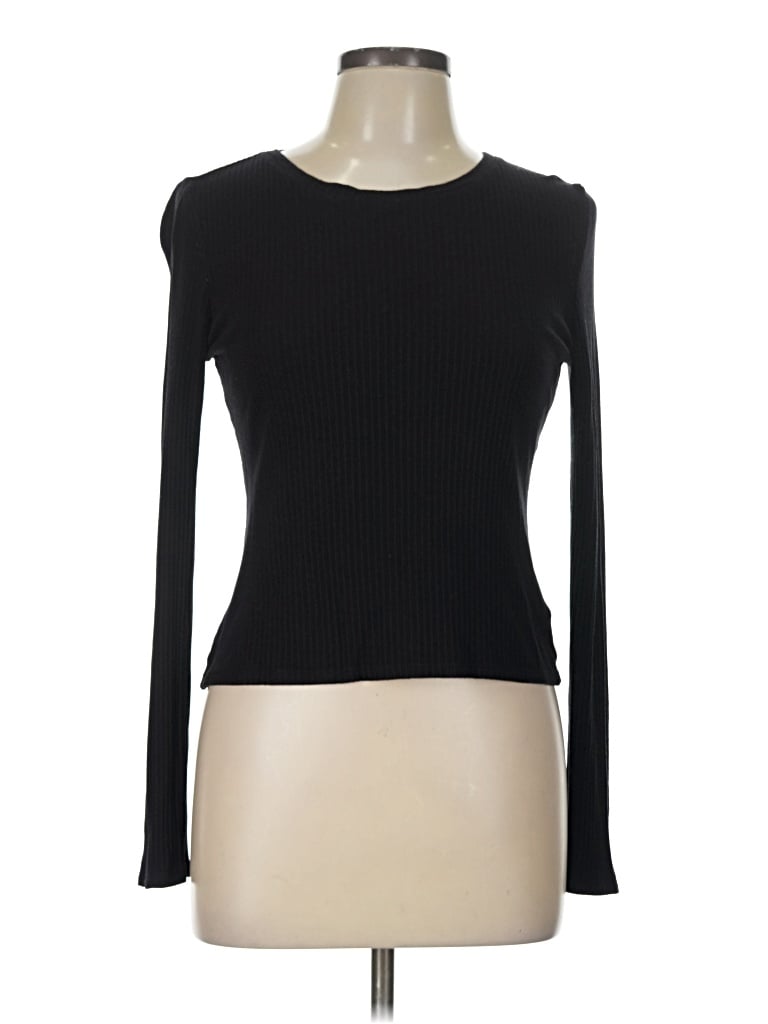 Pre-owned Double Zero Long Sleeve T-shirt In Black