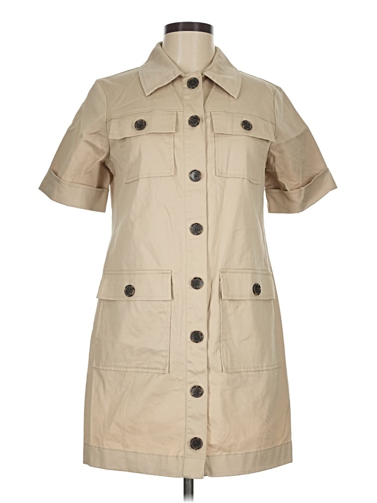Pre-owned Jcrew Casual Dress In Tan