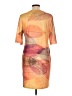 Unbranded Graphic Orange Casual Dress Size L - photo 2