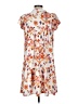 Unbranded 100% Polyester Print White Casual Dress Size M - photo 2