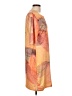 Unbranded Graphic Orange Casual Dress Size L - photo 4