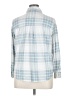 C&C California Plaid Blue 3/4 Sleeve Blouse Size XL - photo 2