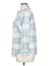 C&C California Plaid Blue 3/4 Sleeve Blouse Size XL - photo 5