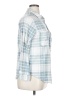 C&C California Plaid Blue 3/4 Sleeve Blouse Size XL - photo 4