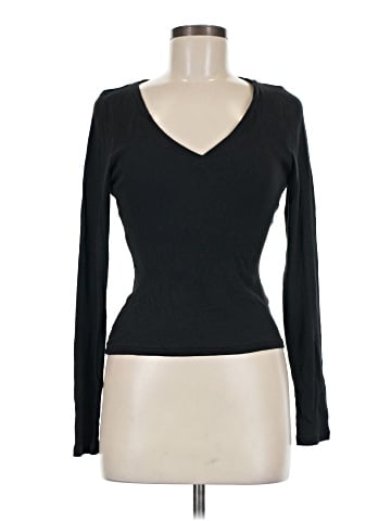 Madewell Brightside Finerib V-Neck Long-Sleeve Tee (view 1)