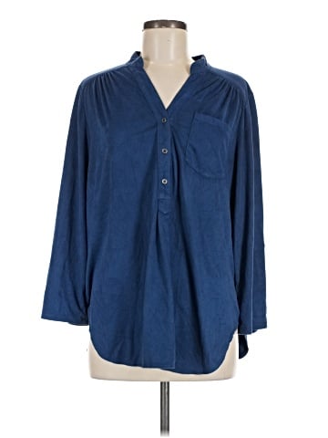 Khakis & Co 3/4 Sleeve Button-Down Shirt (view 1)