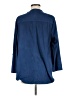 Khakis & Co Blue 3/4 Sleeve Button-Down Shirt Size M - photo 2