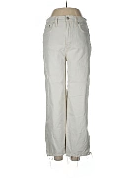 Madewell The Perfect Vintage Wide-Leg Crop Jean in Vintage Canvas: Raw-Hem Edition (view 1)