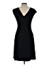 London Times Solid Black Cocktail Dress Size 10 - photo 2
