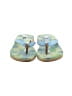 J.Crew Tropical Blue Flip Flops Size 9 - photo 2