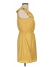 Ophelia 100% Polyester Solid Yellow Casual Dress Size M - photo 4