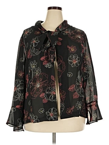 Perceptions 3/4 Sleeve Blouse (view 1)