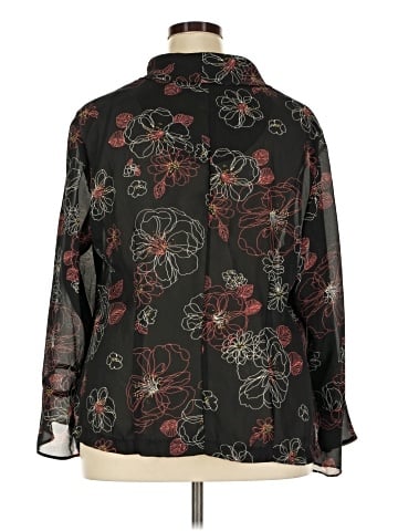 Perceptions 3/4 Sleeve Blouse (view 2)