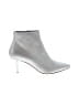 Attilio Giusti Leombruni Solid Silver Gray Ankle Boots Size EU (IT) 39 1/2 / US 9 1/2 - photo 1