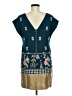 Floreat 100% Polyester Graphic Teal Casual Dress Size 6 - photo 2