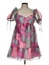 Amanda Uprichard 100% Polyester Hearts Pink Cocktail Dress Size L - photo 1
