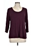 Cato Burgundy 3/4 Sleeve Top Size L - photo 1