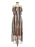 Only Stripes Brown Casual Dress Size EU 38 / US 8 - photo 1