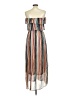 Only Stripes Brown Casual Dress Size EU 38 / US 8 - photo 2