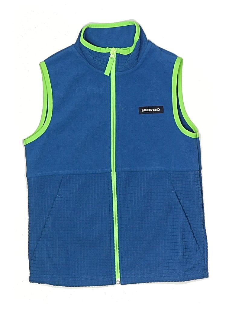 Pre-owned Lands' End Kids'  Vest In Blue