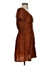 Trixxi 100% Polyester Animal Print Orange Casual Dress Size S - photo 4
