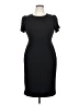 Calvin Klein Solid Black Cocktail Dress Size 14 - photo 1