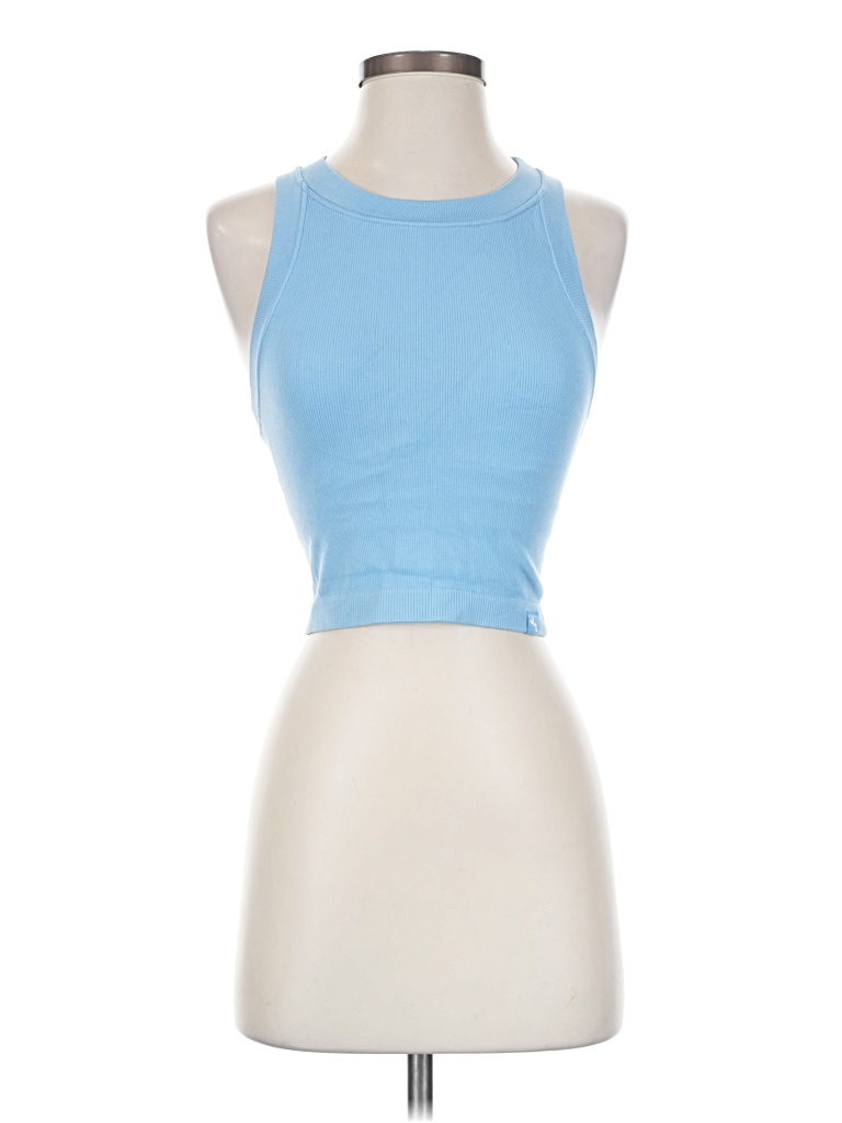 Pre-owned Joylab Sleeveless Top Blue Halter Neckline Tops