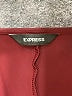 Express 100% Polyester Burgundy Short Sleeve Blouse Size 2X (estimated) - photo 7