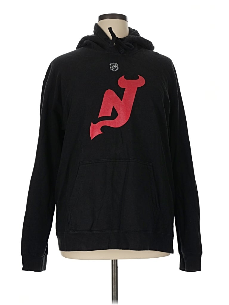 Pre-owned Fanatics Pullover Hoodie In Black