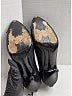 Givenchy Gray Black Leather Cap Toe Booties Size EU 40 1/2 - photo 7