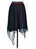 By Malene Birger 100% Polyester Teal Burgundy Formal Skirt Size S (estimated) - photo 2