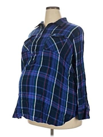 Isabel Maternity Long Sleeve Blouse (view 1)
