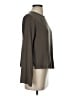 bryn WALKER 100% Tencel Gray Long Sleeve Top Size S - photo 4