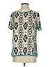 Eclair 100% Polyester Teal Short Sleeve Blouse Size S - photo 1