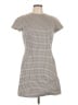 Theory Houndstooth Gray Casual Dress Size 10 - photo 1
