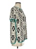 Eclair 100% Polyester Teal Short Sleeve Blouse Size S - photo 4