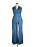 Assorted Brands Solid Blue Jumpsuit Size 2X - photo 1