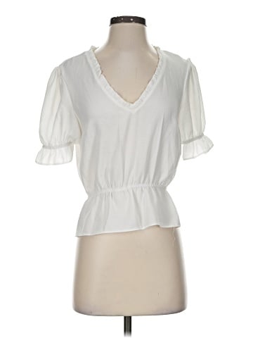 Topshop Short Sleeve Blouse (view 1)