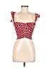 Tiare Hawaii 100% Rayon Red Short Sleeve Top One size - photo 1