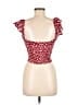 Tiare Hawaii 100% Rayon Red Short Sleeve Top One size - photo 2