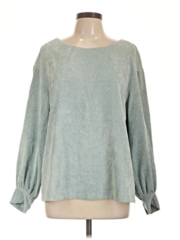 Listicle Long Sleeve Blouse (view 1)