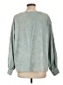 Listicle Green Long Sleeve Blouse Size L - photo 2